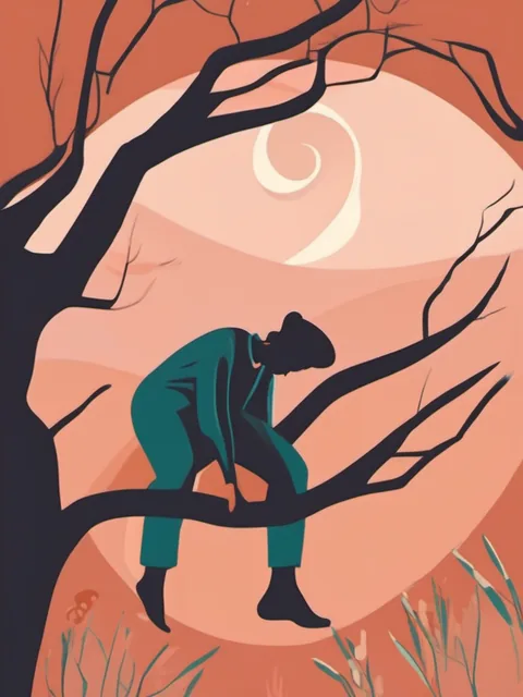 タロットカード「吊るされた男」